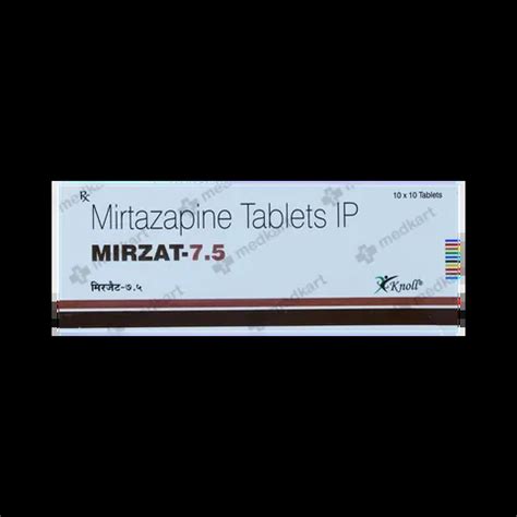 Buy Mirzat 7.5mg Tablet Online at Best Price | Medkart