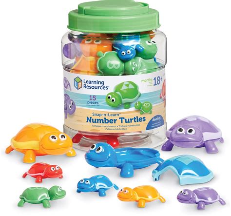 Buy Learning Resources Number Turtles Set - 15 Pieces, Ages 18 months ...
