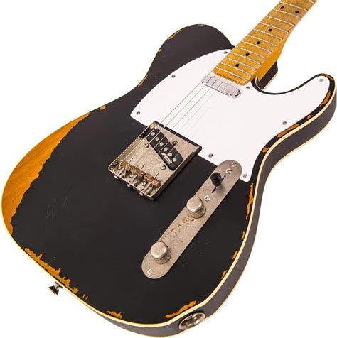 Distressed Black Vintage Guitars Telecaster Electric India | Ubuy