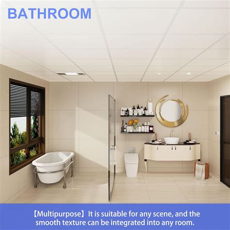 IMXPW Smooth Drop Ceiling Tiles 2ft x 2ft - Waterproof, India | Ubuy