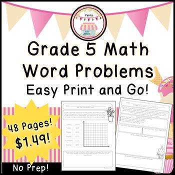Image result for Grade 5 Math Word Problems