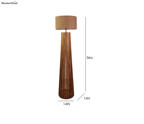 Buy Boho Brown Wooden Floor Lamp at 56% OFF Online | Wooden Street