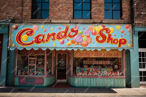Retro Candy Shop Sign 的图像结果
