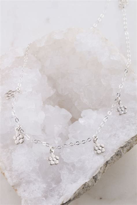 Buy Flower Daisy Choker, Gold Tiny Flower Choker Necklace, Gift for Her ...