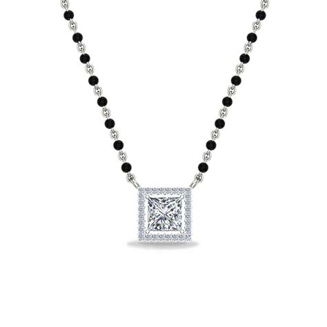 Aira White Gold Mangalsutra