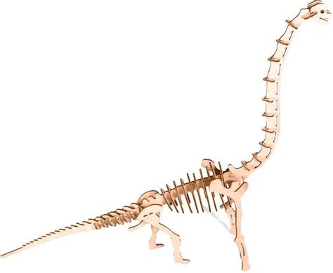 3D Model of brachiosaurus dinosaur in form of puzzle DIY KIT