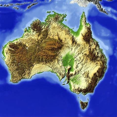 an image of a map of australia with all the major cities and rivers in it