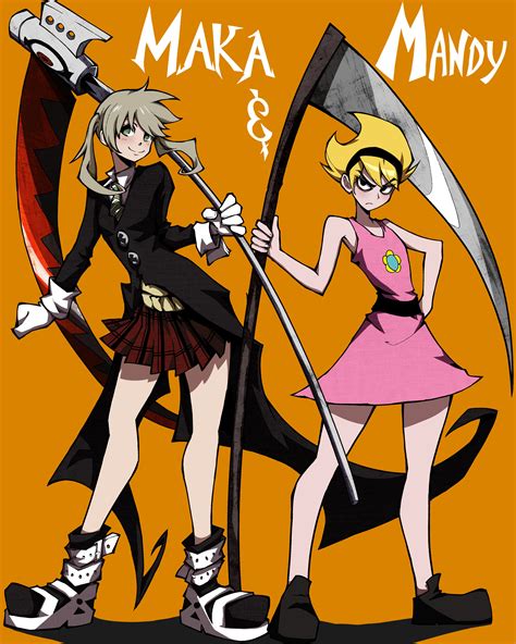 maka albarn and mandy (soul eater and 1 more) drawn by kekel | Danbooru