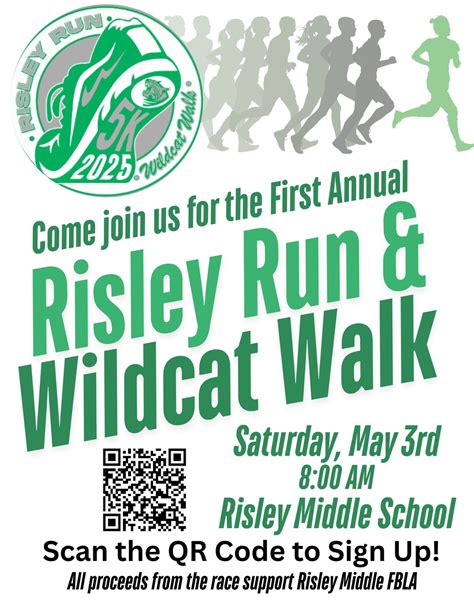 Risley Run and Wildcat Walk: 5k and Fun Run, Risley Middle School ...