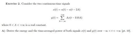 Find Two Different Continuous-Time Signals 的图像结果