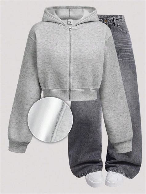 Girlism Teen Girls Zip-Up Drawstring Long Sleeve Sweatshirt, Graduation ...