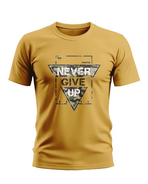 Naver Give Up Army Style Soft Cotton T-shirt – Warriorworld