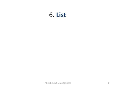 6. list
