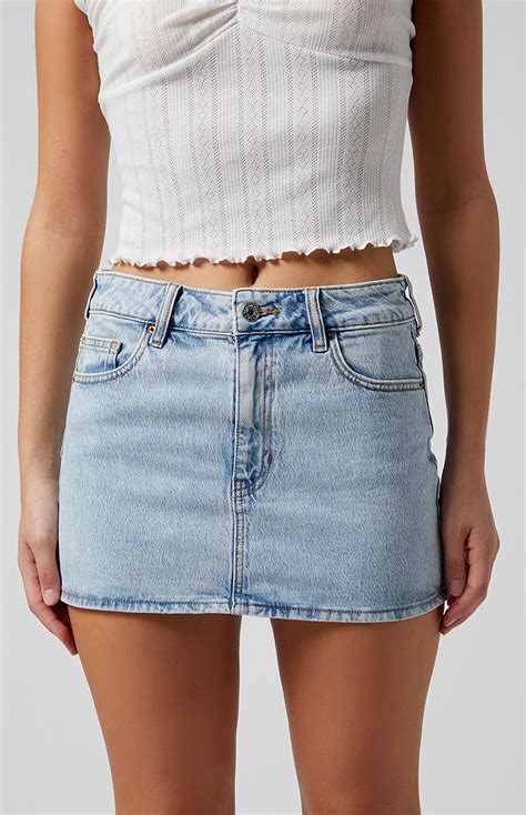 PacSun Bella Light Indigo Denim Skirt | PacSun