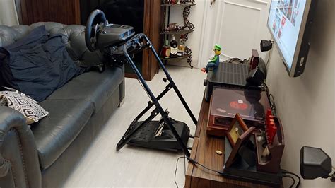 Buy Racing Wheel Stand 87 CM Height Adjustable Gaming Steering Wheel ...