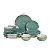 Artysta 'Sea Swirls' Ceramic Dinner Set of 18 Piece | 6 Ceramic Dinner ...