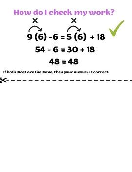 Solving Multi-Step Equation Notes 的图像结果