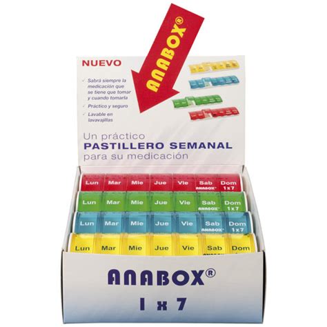 Expositor de pastilleros diarios 'Anabox' 1x7 (12 unidades) - Ayudas ...