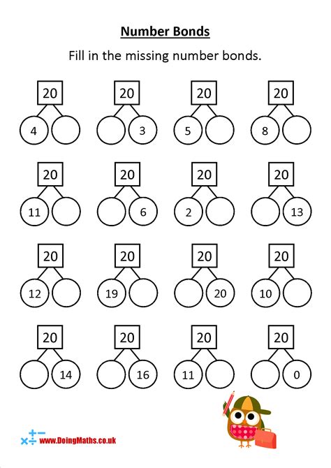 Number Bonds Worksheets For Grade 1 Pdf Worksheets