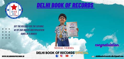 Delhi Book Of Records - DBR | Record Book Publishing - Delhi Book of ...