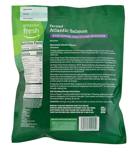 Buy Amazon Fresh - Farmed Atlantic Salmon with Ginger, Chili, Lime ...