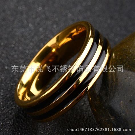 高级感玫瑰金钛钢戒指韩版时尚男女款保色钛钢不锈钢指环尾戒饰品-阿里巴巴