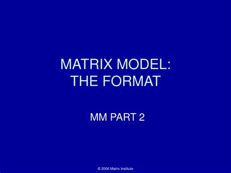 Model Matrix in Notebook 的图像结果