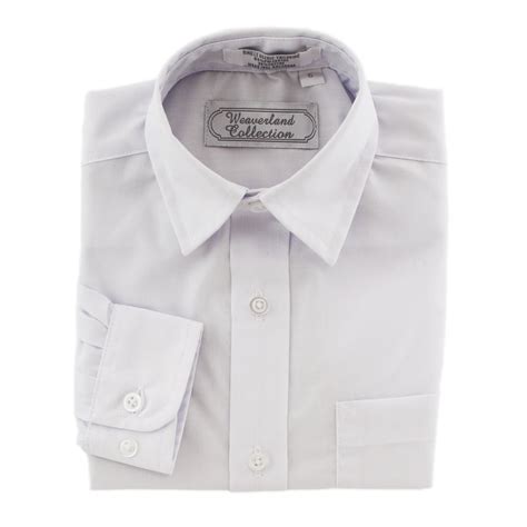 Weaverland Collections Boys' White Dress Shirt Long Sleeve – Good's ...