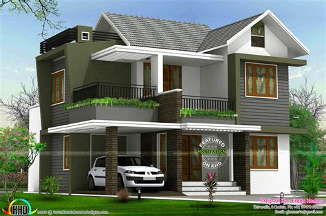 4BHK floor plan and elevation in 5 cent - Kerala Home Design and Floor ...
