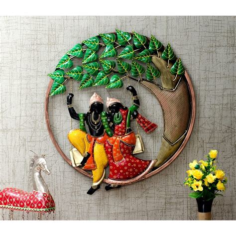 Radha Krishna Wall Art - wall hanging showpiece - home decor showpiece ...