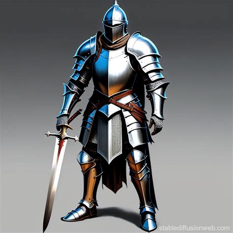human male knight armor full body dnd heavy armor Prompts | Stable Diffusion Online