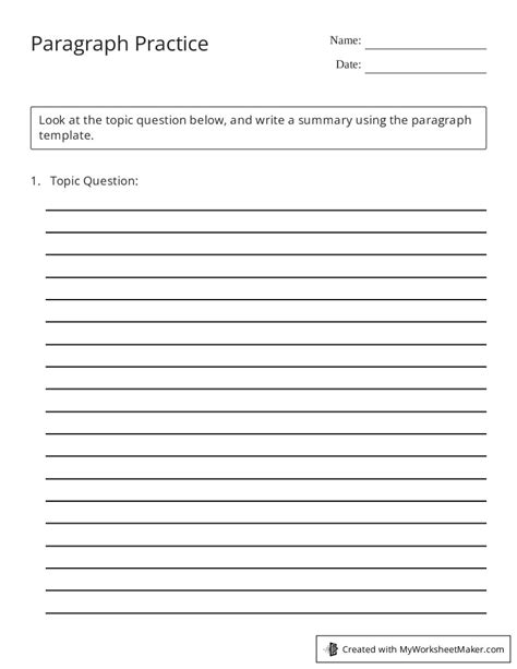 Image result for Paragraph Writing Exercises