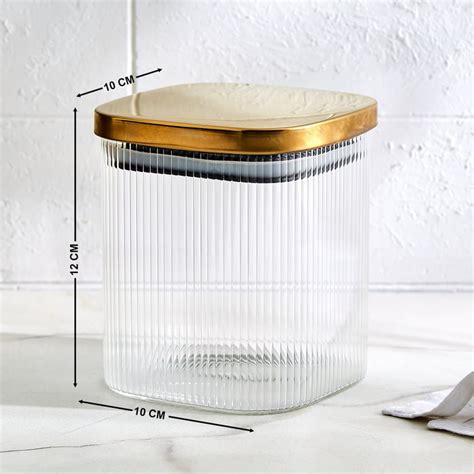 Buy Regal Luxe Spectrum Borosilicate Glass Jar - 800ml from Home Centre ...