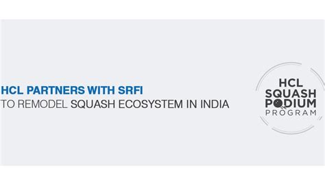 SRFI, HCL bet big on Squash Podium Programme to improve sport's ...
