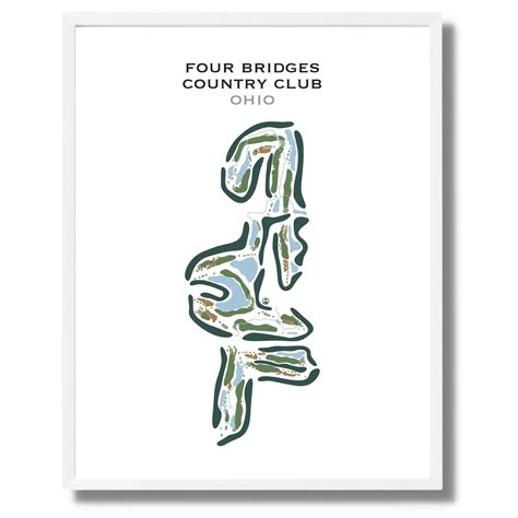 Buy the best printed golf course Four Bridges Country Club, Ohio
