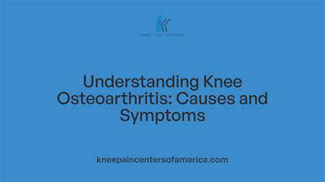How Osteoarthritis Affects the Knee Joint - what affects osteoarthritis
