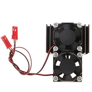 LR Decor Brushed Brushless Motor Heatsink Radiator and Cooling Fan for ...