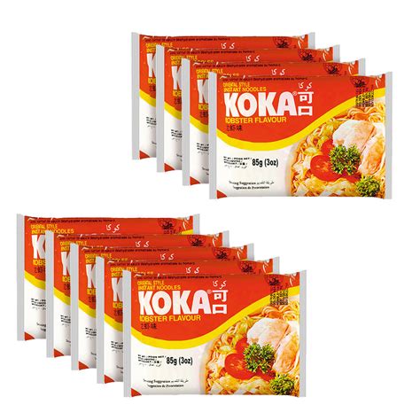 KOKA Oriental Instant Lobster Flavour Noodles (85g x Pack Of 9) | The ...