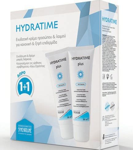 Synchroline Hydratime Plus Face Cream 2x50ml - Skroutz.gr