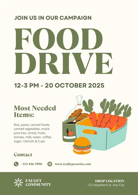 Food Drive Templates at Edward Johns blog