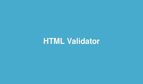 HTML Validator 的图像结果