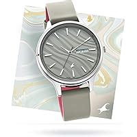 Fastrack Women Leather Analog Grey Dial Watch-6246Sl01/Nr6246Sl01, Band ...