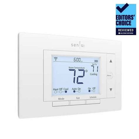 Emerson Sensi 1F87U-42WF Smart Programmable Wi-Fi Thermostat, 4H/2C ...