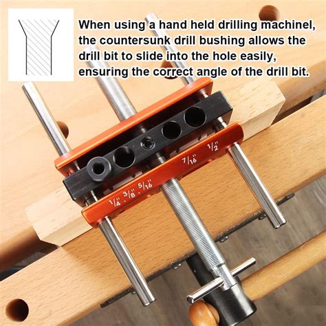Buy O'SKOOL Self Centering Dowel Jig Kit Drilling Guide Bushings Set ...