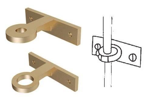 Side Mounted Rod Brackets, Copper Alloy Rod To Tape Coupling, Copper ...