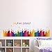 Amazon Brand - Solimo Wall Sticker for Kids’ Room (Pop of Colours ...