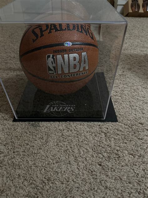 Kobe Bryant Signed Basketball With Lakers Case - Etsy