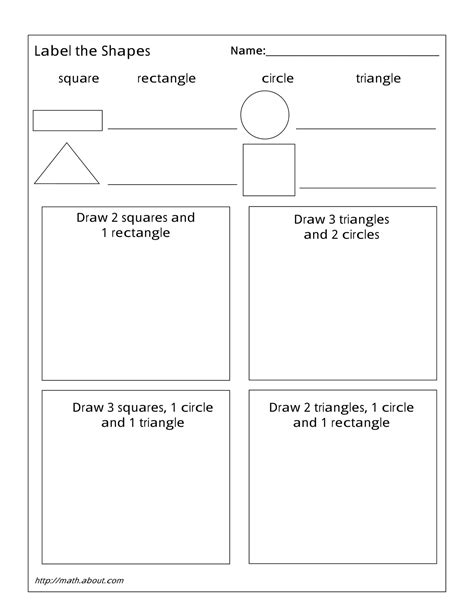 Image result for Grade 1 Math Shapes Worksheets