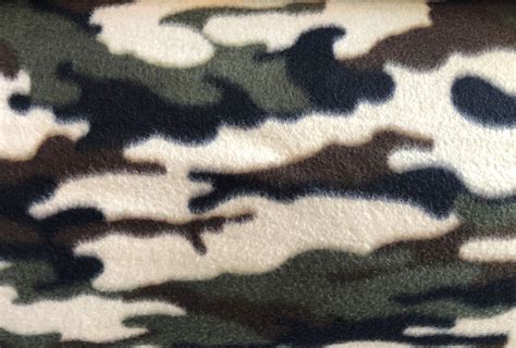 Assorted Anti Pill Fleece Fabric by The Yard or Roll (Camouflage ...
