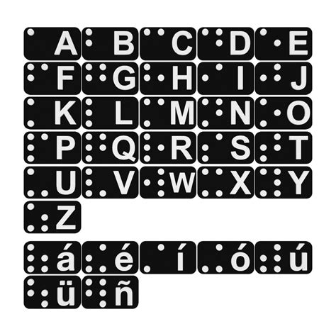 Spanish Braille Alphabet Tiles, Learning Aid for Visually Impaired ...